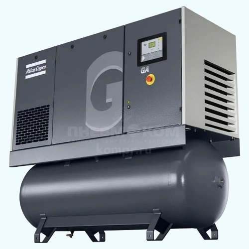 Винтовой компрессор Atlas Copco GA 7 10 FF с ресивером характеристики ✔️ описание 1030 7 