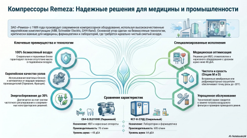 Спиральный компрессор Ремеза КС7-10М на ресивере 270 с осушителем характеристики ✔️ описание  5.5  фото 2